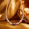 A suede pearl necklace is a fashionable and versatile gift for your girlfriend, an elegant and stylish accessory Specification image